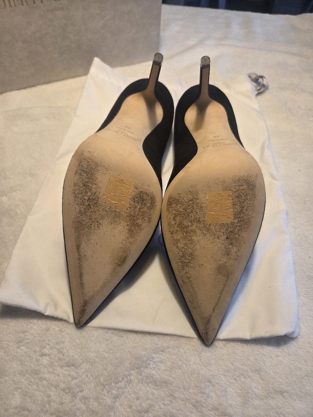 Jimmy Choo Black Pointed Toe Pump - Elegant Women's Heel - Picture 4 of 5